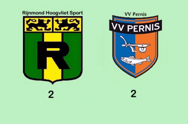 RIJNMOND HOOGVLIET SPORT – vv PERNIS  2-2