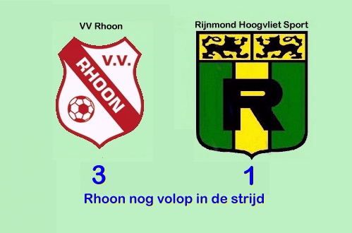 Rhoon – Rijnmond Hoogvliet Sport 3 – 1