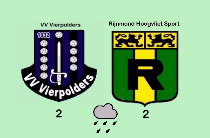 Rijnmond Hoogvliet Sport remiseert bij Vierpolders