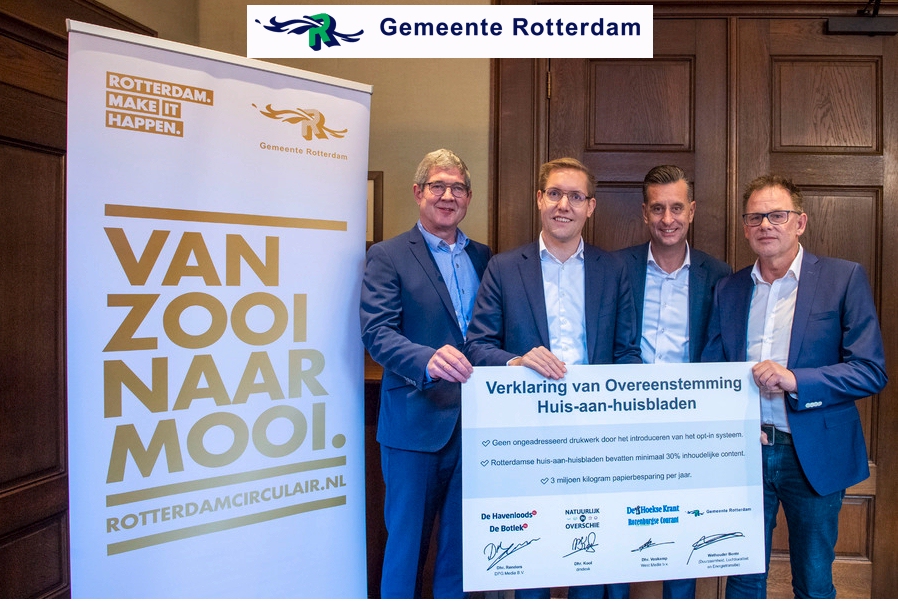 Minder reclame in de Rotterdamse huis-aan-huisbladen