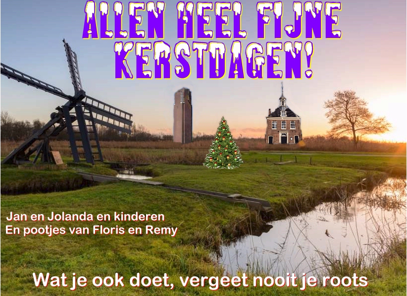 Allen heel fijne feestagen!
